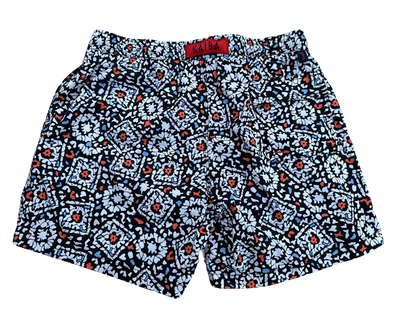 MEN'S COLORFUL MOSAIC PATTERN SWIM TRUNKS, BOARD SHORTS