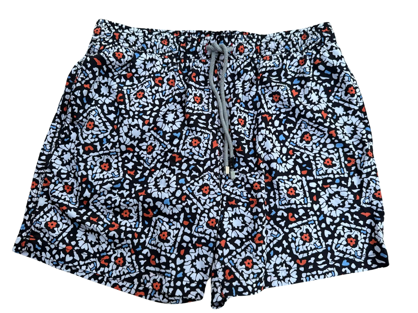 MEN'S COLORFUL MOSAIC PATTERN SWIM TRUNKS, BOARD SHORTS